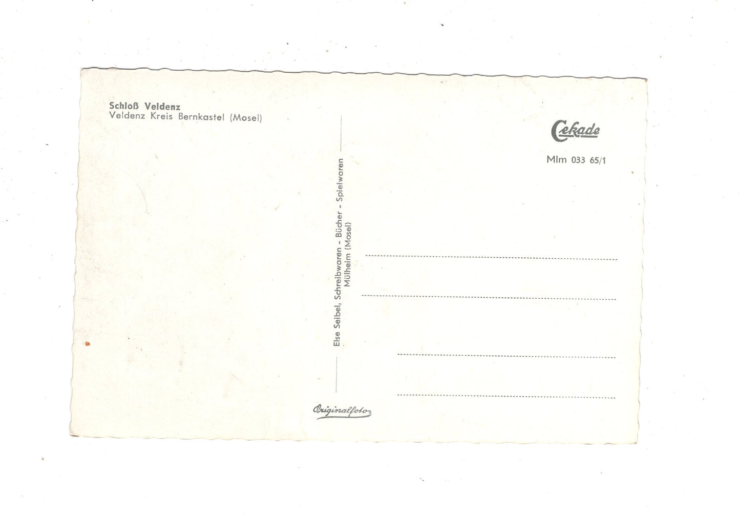 Ansichtskarte Schloss Veldenz / Kreis Bernkastel / Mosel / M1-59