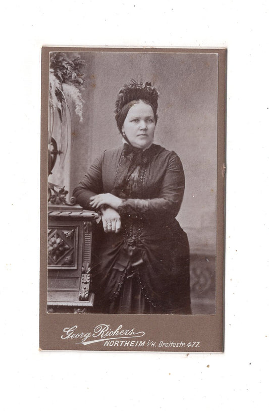 Fotografie Feine Dame - Northeim 1880er