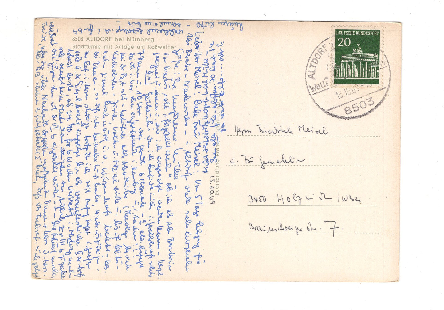 Ansichtskarte Altdorf bei Nürnberg / Stadttürme +++ / H1-67