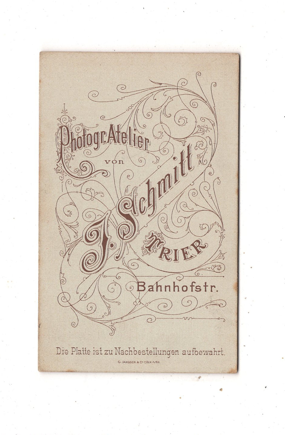 Fotografie Feine Dame mit kleinem Kind - Trier 1880er