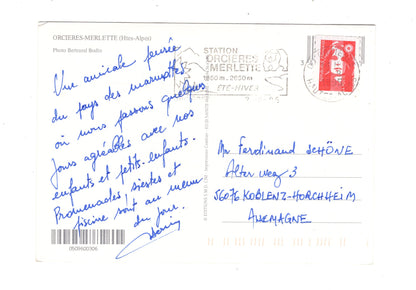 Ansichtskarte Orcieres-Merlette / Frankreich