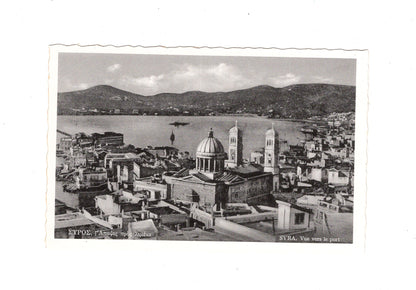 Ansichtskarte Syros / Hafen / Griechenland