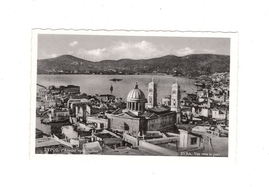 Ansichtskarte Syros / Hafen / Griechenland