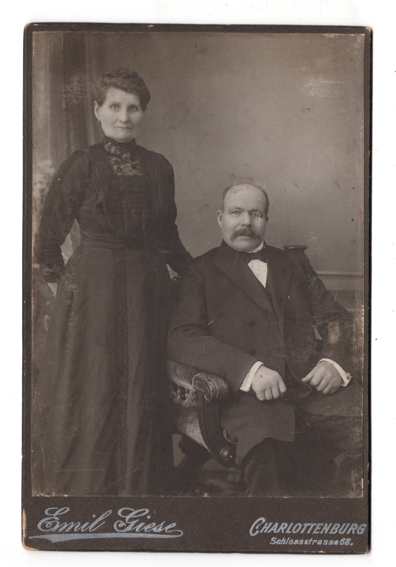 Fotografie Feines Paar - Charlottenburg 1900er / CAB X-29