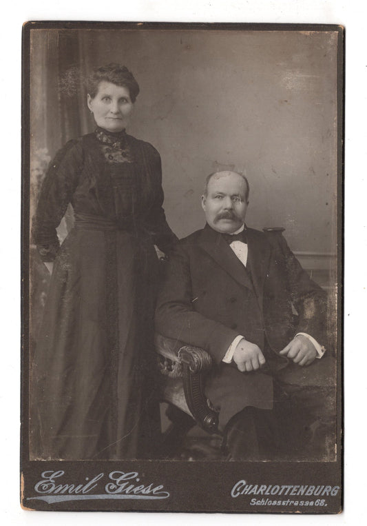 Fotografie Feines Paar - Charlottenburg 1900er / CAB X-29