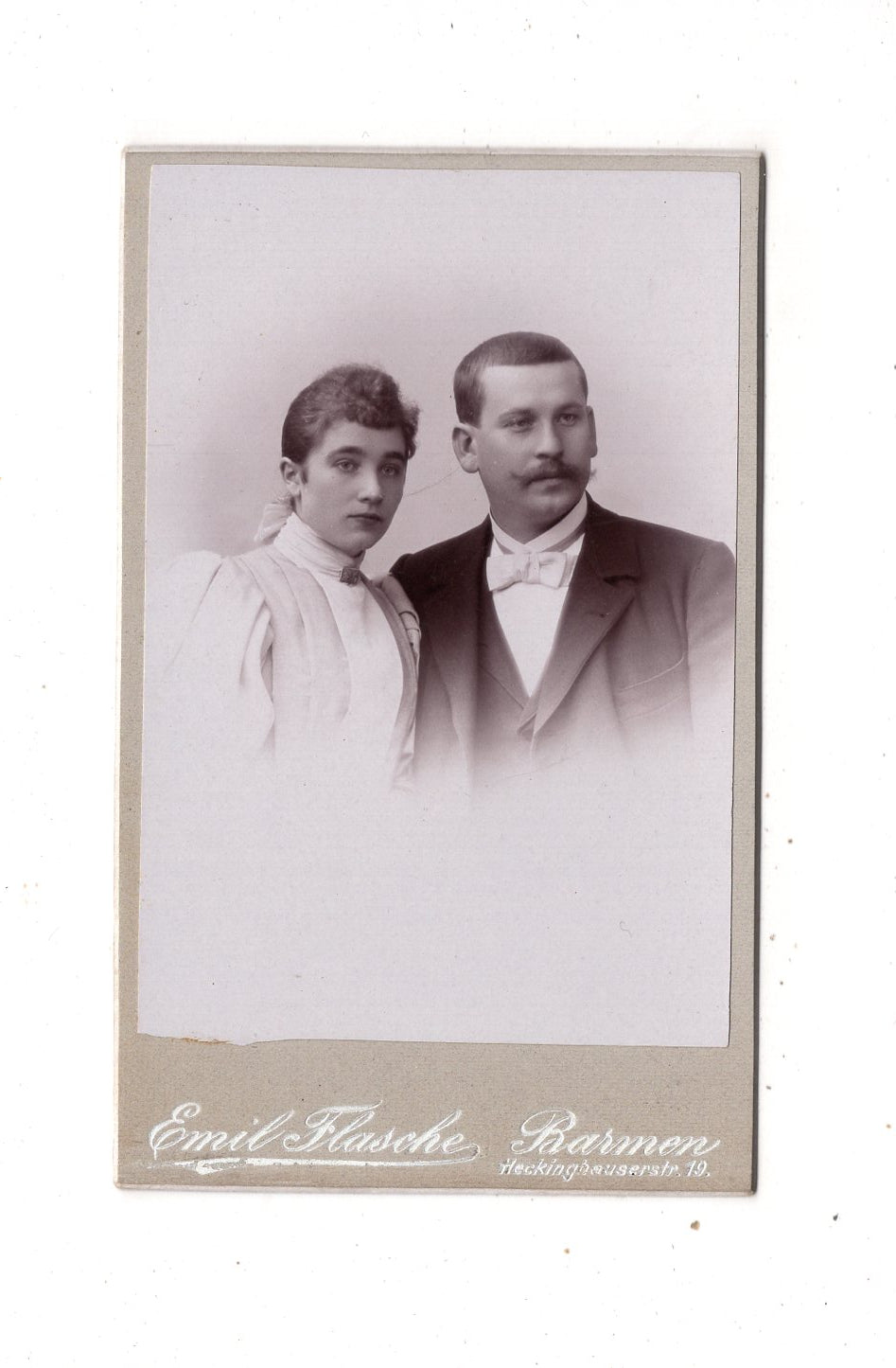 Fotografie Feines Paar - Barmen 1895