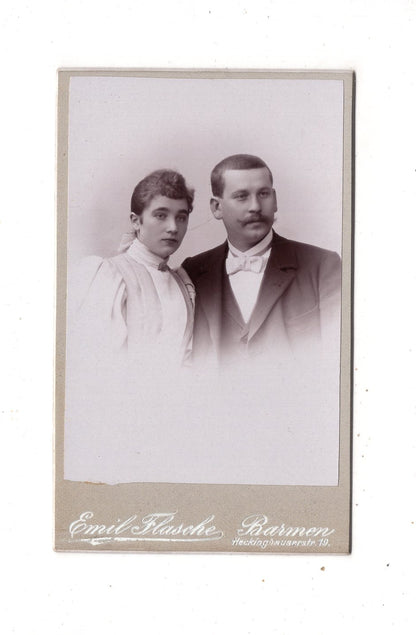 Fotografie Feines Paar - Barmen 1895