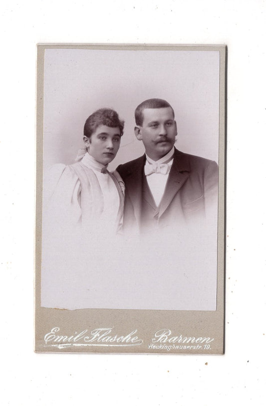 Fotografie Feines Paar - Barmen 1895