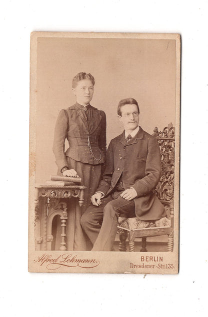 Fotografie Feines Paar - Berlin um 1890 / CDV L1-38