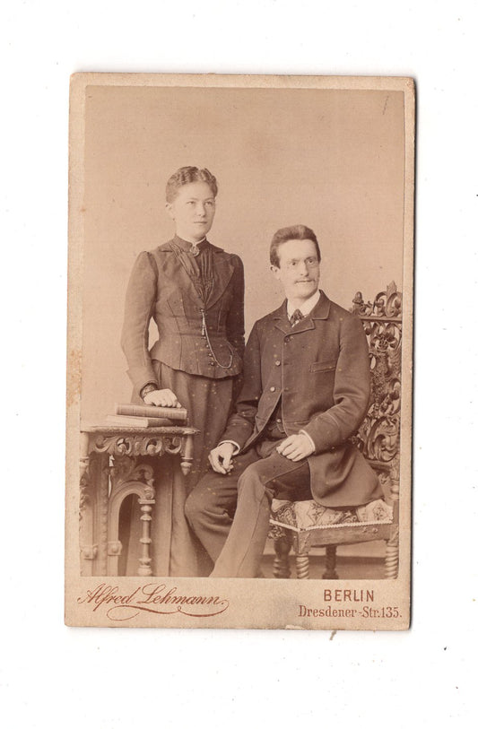 Fotografie Feines Paar - Berlin um 1890 / CDV L1-38