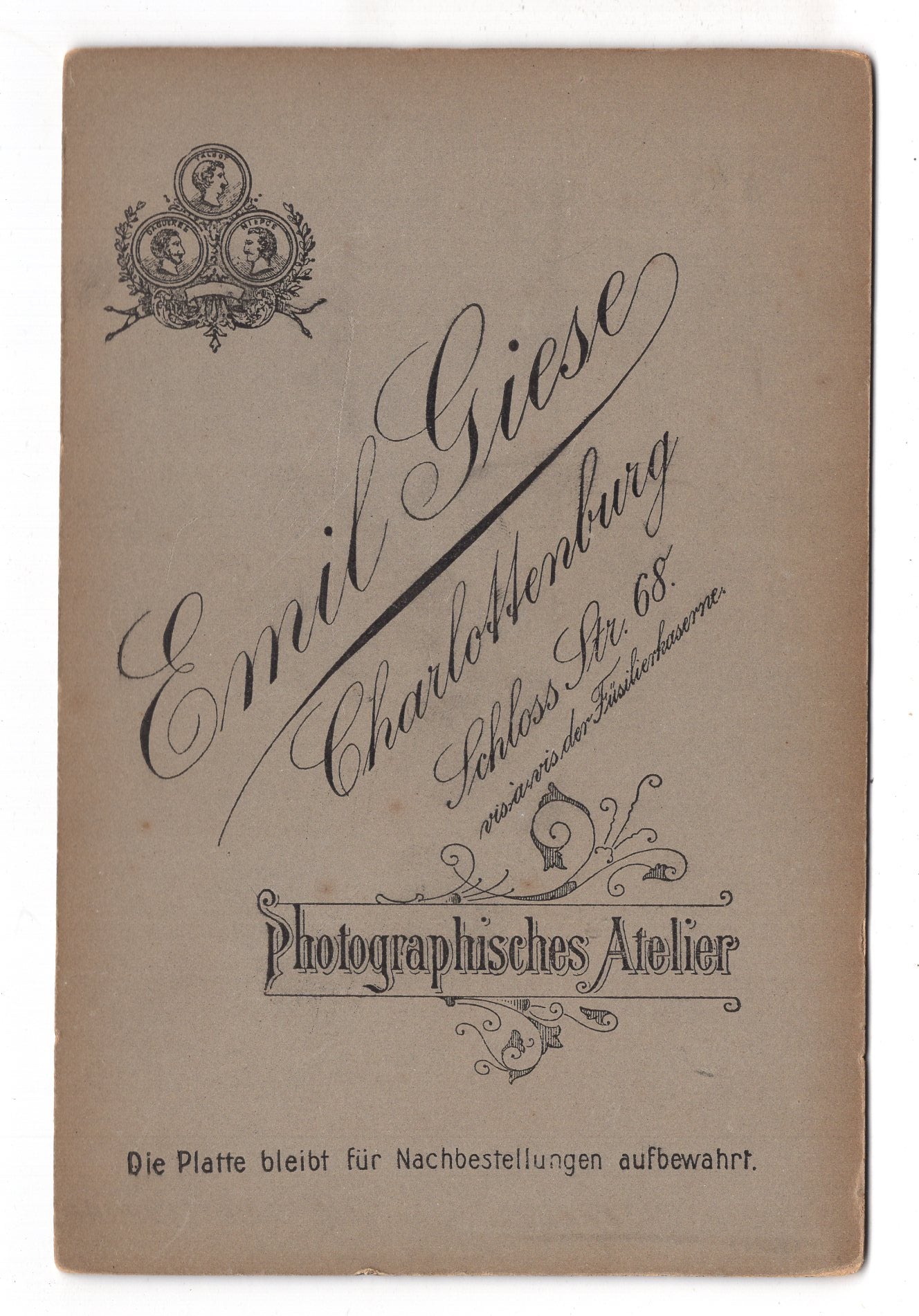 Fotografie Feines Paar - Charlottenburg 1900er / CAB X-29