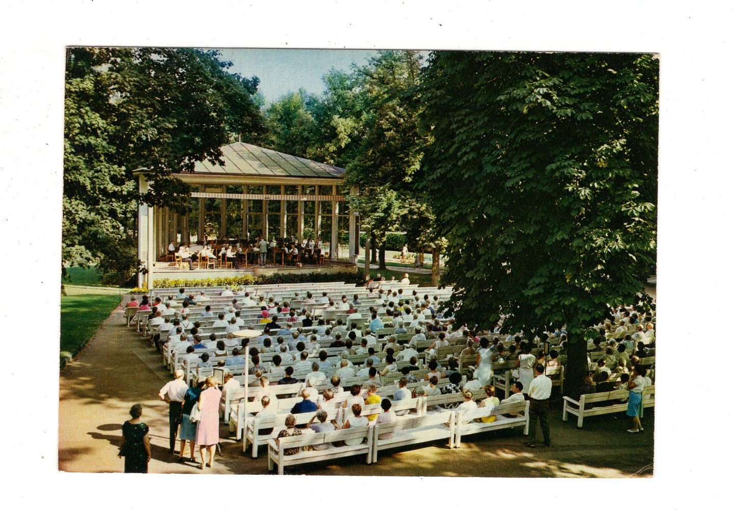 Ansichtskarte Bad Mergentheim / Kurgarten - Musikpavillon / J1-61