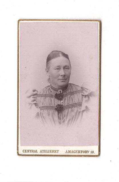 Fotografie Damenportrait - Kopenhagen 1890er / CDV C1-17