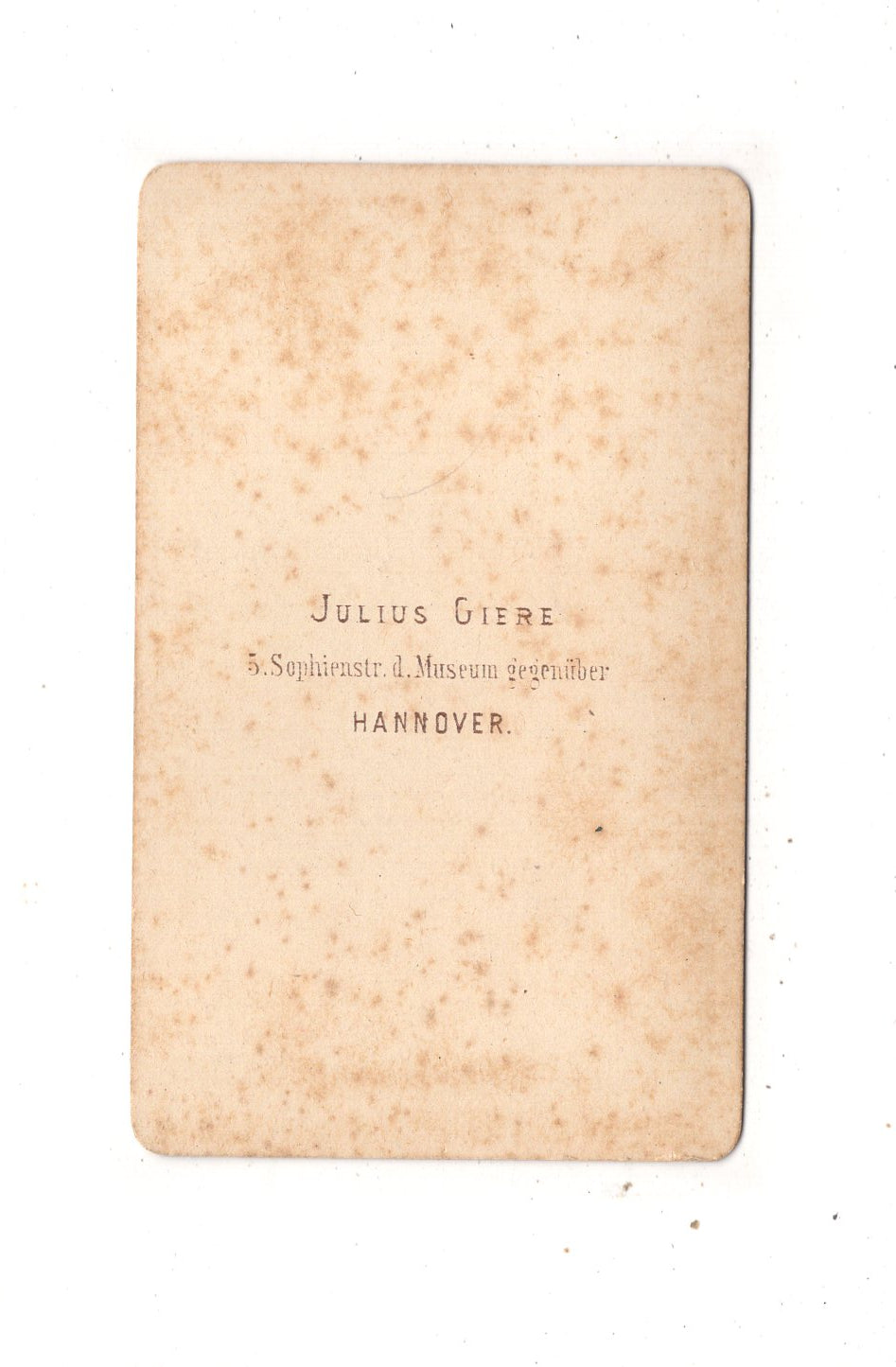 Fotografie Feine Dame - Hannover um 1870