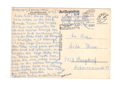 Ansichtskarte Bad Mergentheim / Kurgarten - Musikpavillon / J1-61