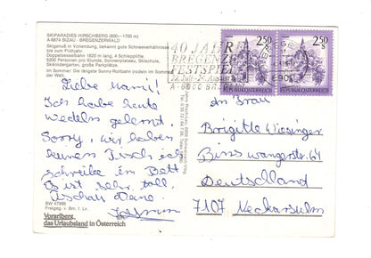 Ansichtskarte Hirschberg / Bizau / Bregenzerwald / Vorarlberg / Österreich
