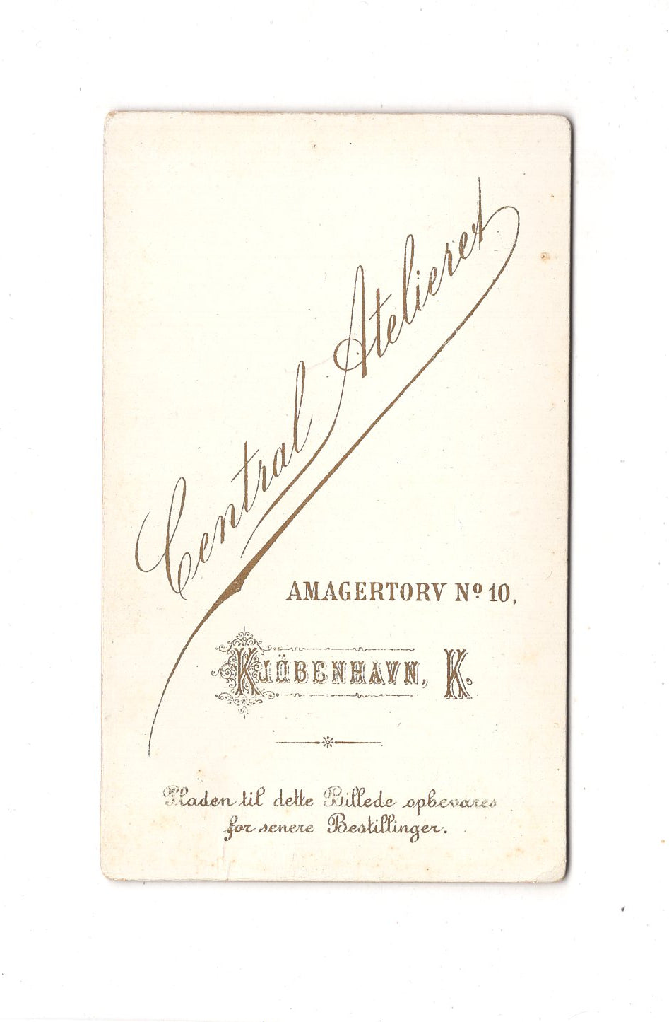 Fotografie Damenportrait - Kopenhagen 1890er / CDV C1-17