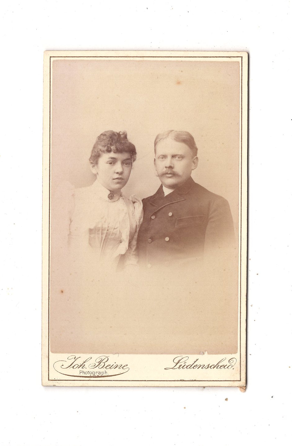 Fotografie Feines Paar - Lüdenscheid 1880er