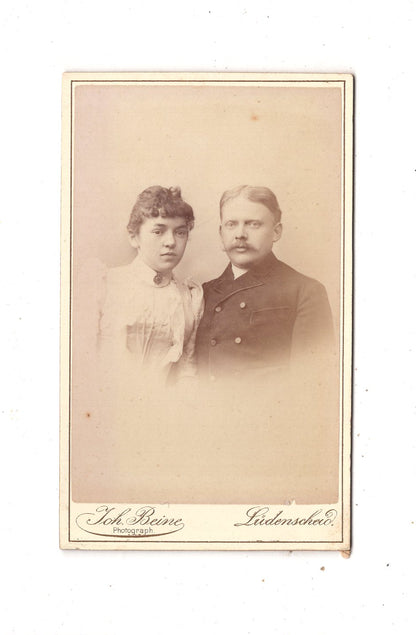 Fotografie Feines Paar - Lüdenscheid 1880er