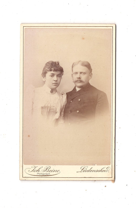 Fotografie Feines Paar - Lüdenscheid 1880er