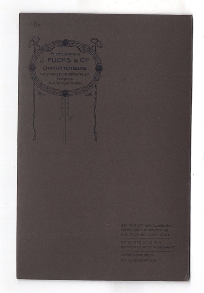 Fotografie Ältere Dame und junger Mann - Charlottenburg um 1910 / CAB X-29