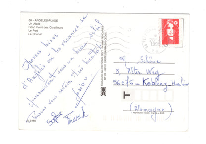 Ansichtskarte Argeles-Plage / Frankreich