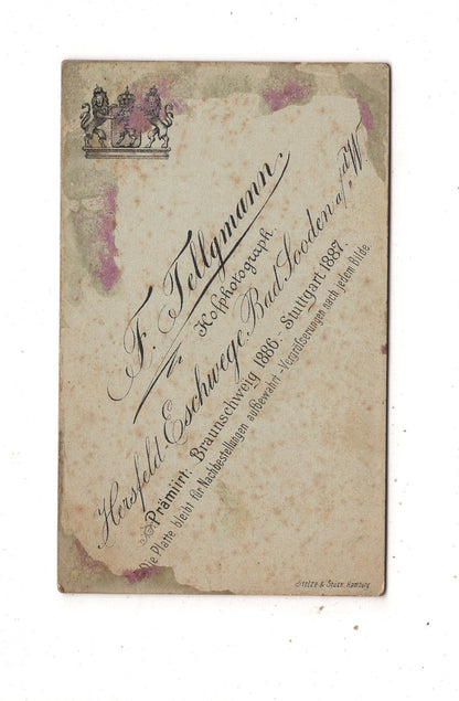 Fotografie Feine Dame mit kleinem Kind - Hersfeld / Eschwege +++ 1880er