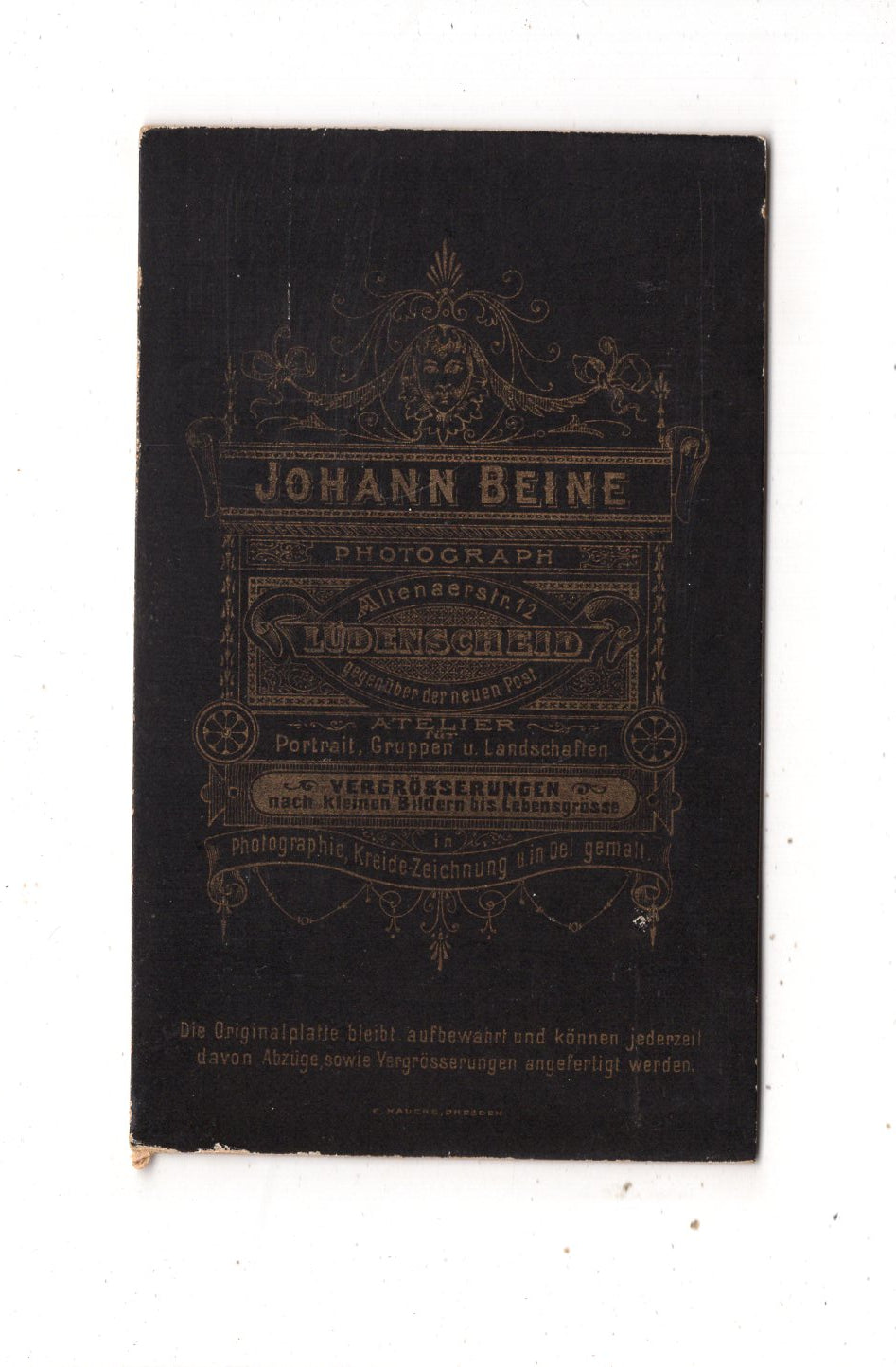 Fotografie Feines Paar - Lüdenscheid 1880er