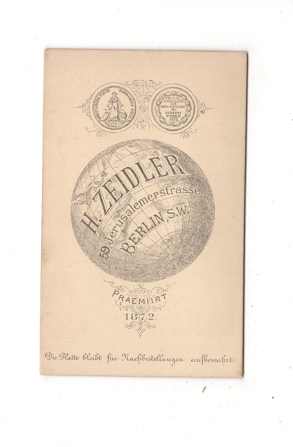 Fotografie Feines Paar - Berlin um 1890 / CDV L1-38