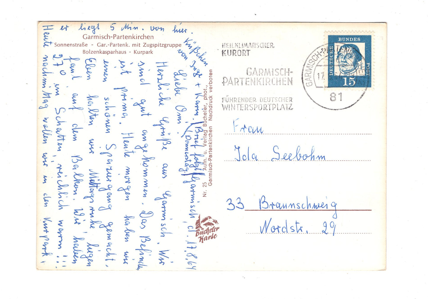 Ansichtskarte Gruß aus Garmisch-Partenkirchen / G1-54