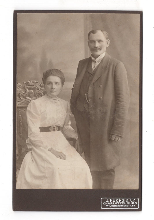 Fotografie Feines Paar - Charlottenburg 1900er / CAB X-29