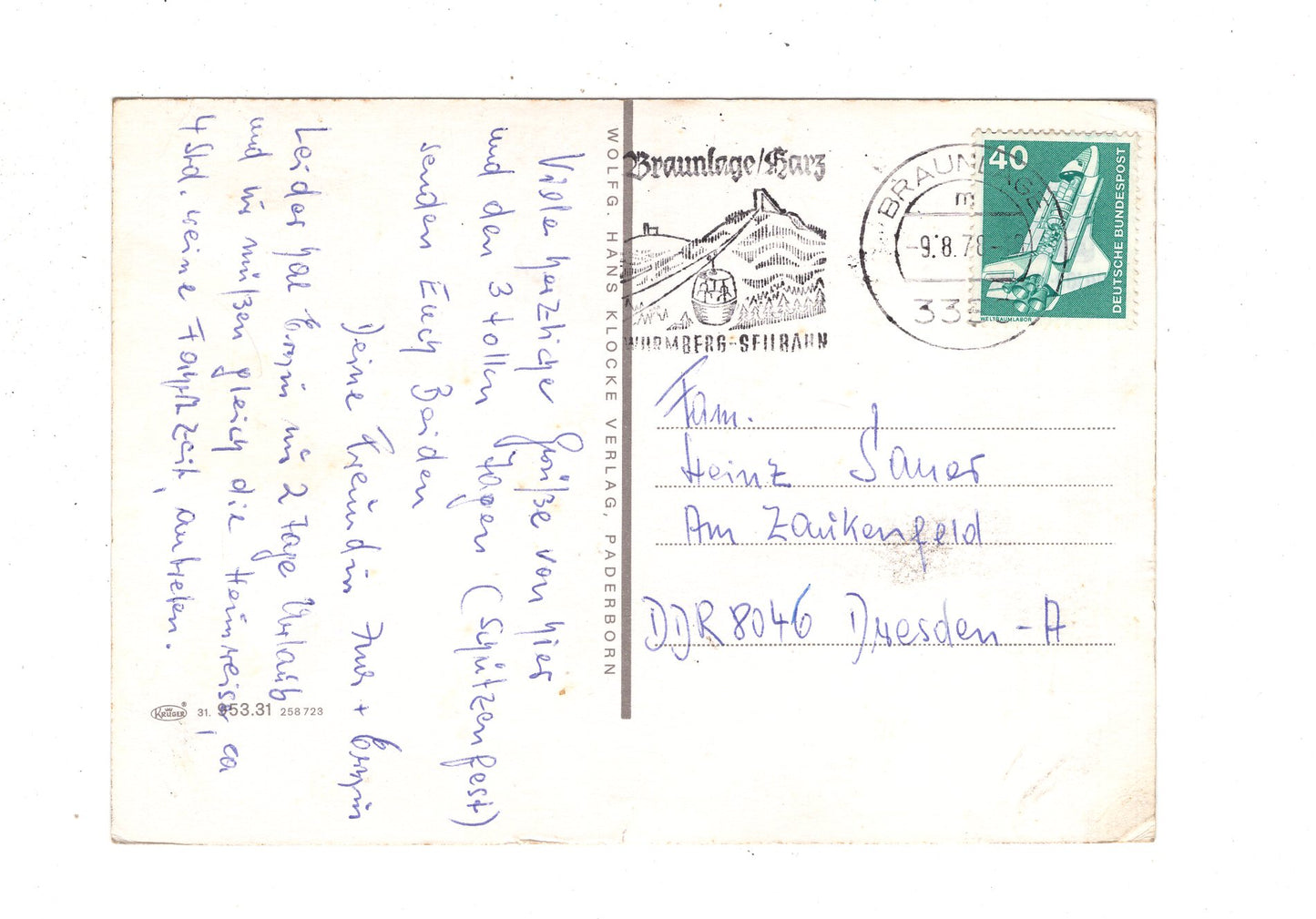 Ansichtskarte Harz / Braunlage / Torfhaus +++ / J1-61