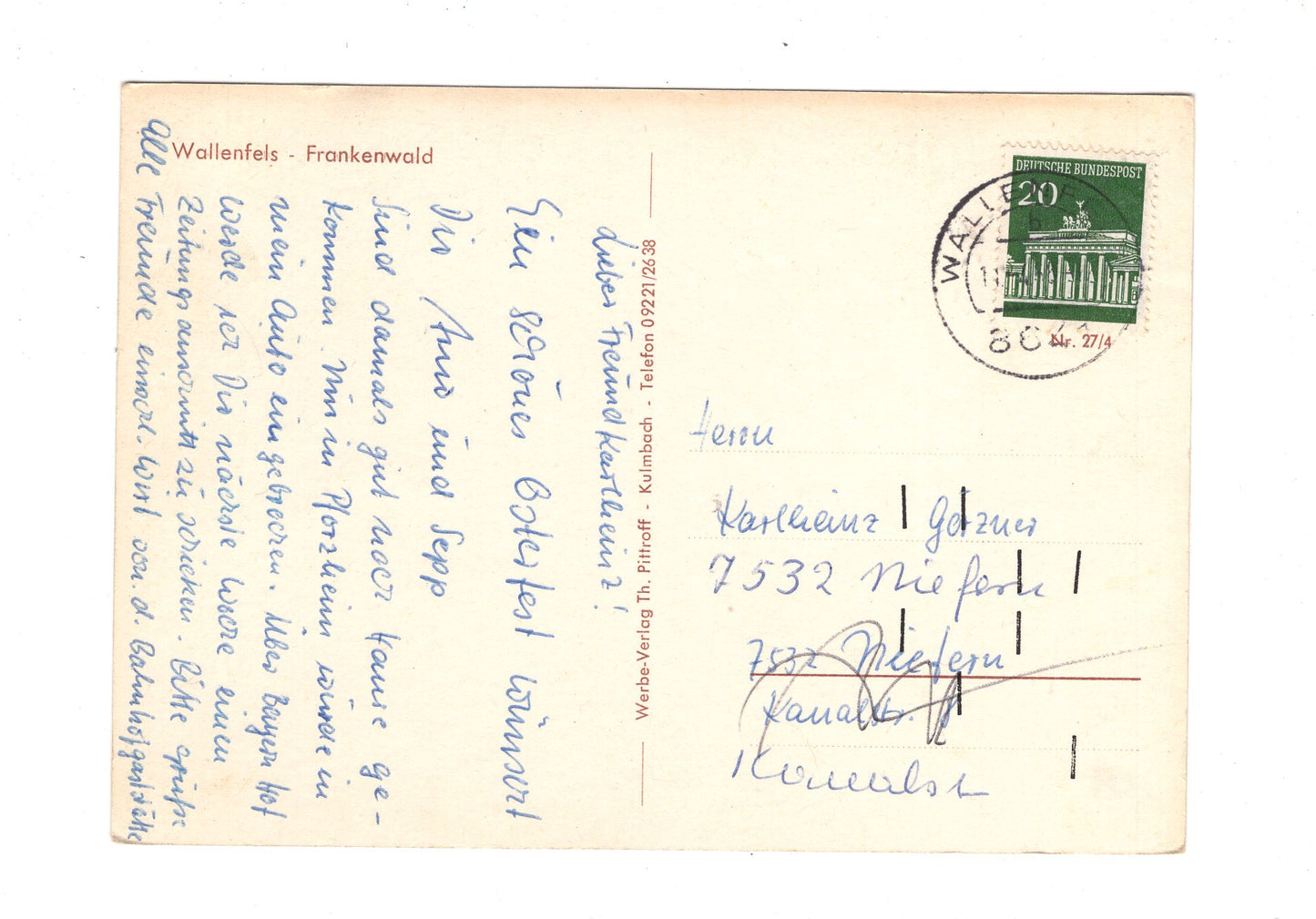 Ansichtskarte Wallenfels / Frankenwald / H1-67