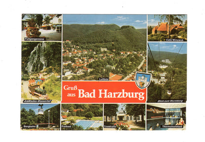 Ansichtskarte Bad Harzburg / Trinkhalle / Radauer Wasserfall +++