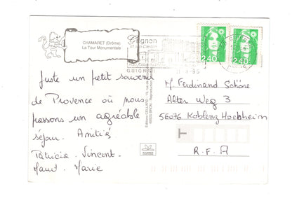 Ansichtskarte Chamaret / La Tour Monumentale / Frankreich