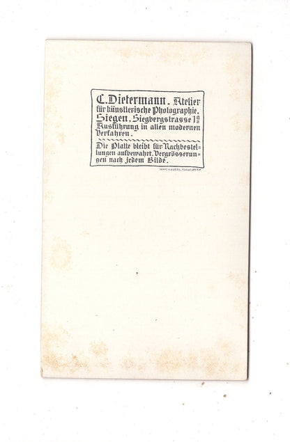 Fotografie Feines Paar - Siegen um 1900