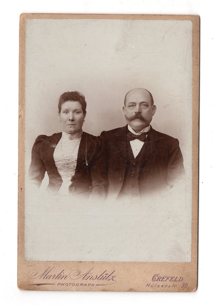 Fotografie Feines Paar - Krefeld 1890er / CAB X-29