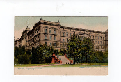 Ansichtskarte Kassel / Regierungsgebäude - 1922