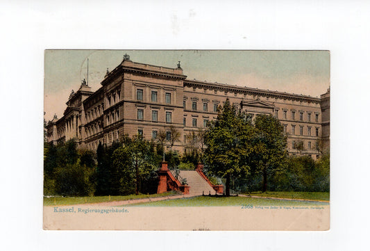 Ansichtskarte Kassel / Regierungsgebäude - 1922