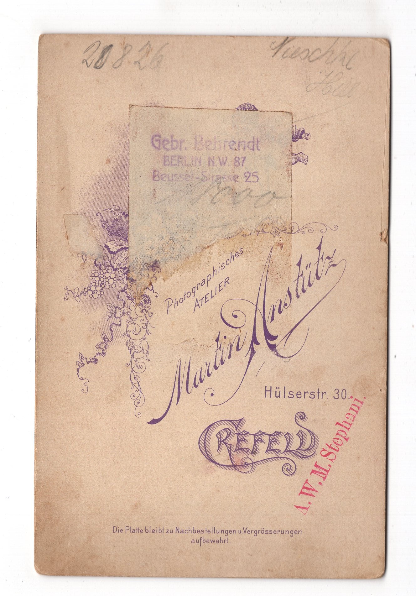 Fotografie Feines Paar - Krefeld 1890er / CAB X-29