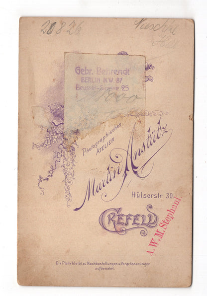 Fotografie Feines Paar - Krefeld 1890er / CAB X-29