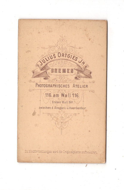 Fotografie Feines Paar - Bremen 1880er / CDV L1-38