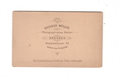 Fotografie Feiner Junge - Dresden 1883 / CDV N1-03