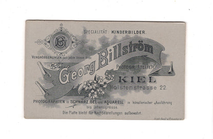 Fotografie Herrenportrait - Kiel 1890er / CDV C1-18