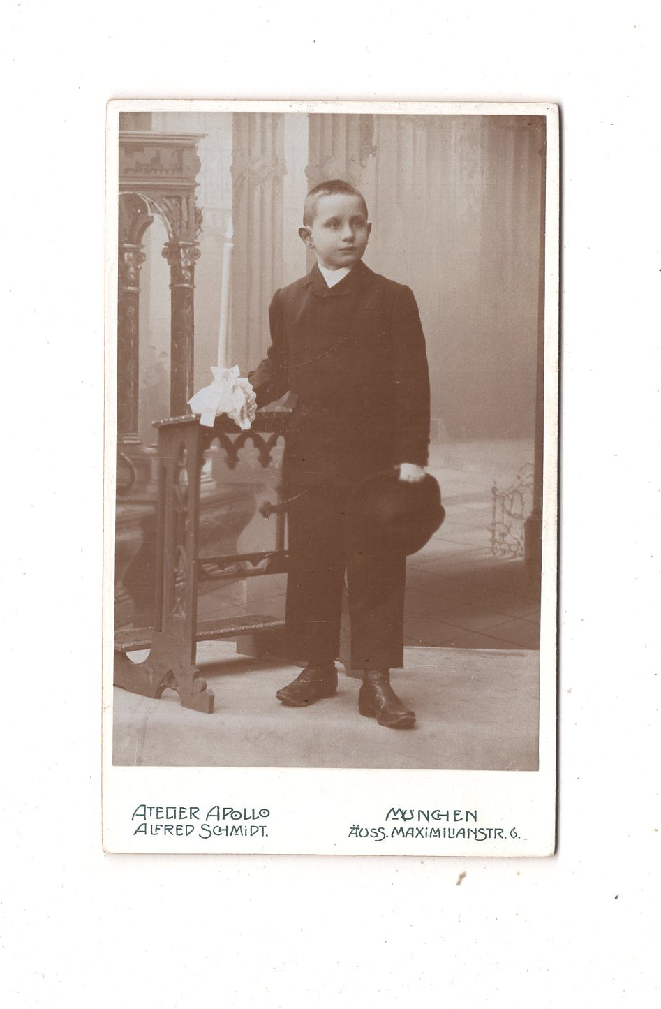 Fotografie Feiner Junge - München um 1900 / CDV N1-03