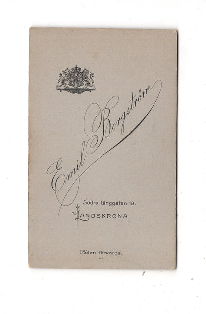 Fotografie Feines Paar - Landskrona 1900er / CDV L1-38