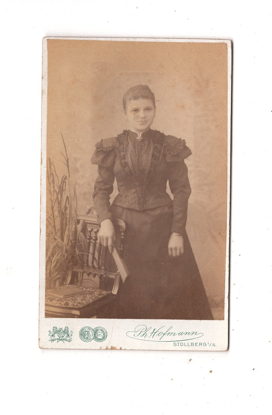 Fotografie Feine Dame - Stollberg 1880er