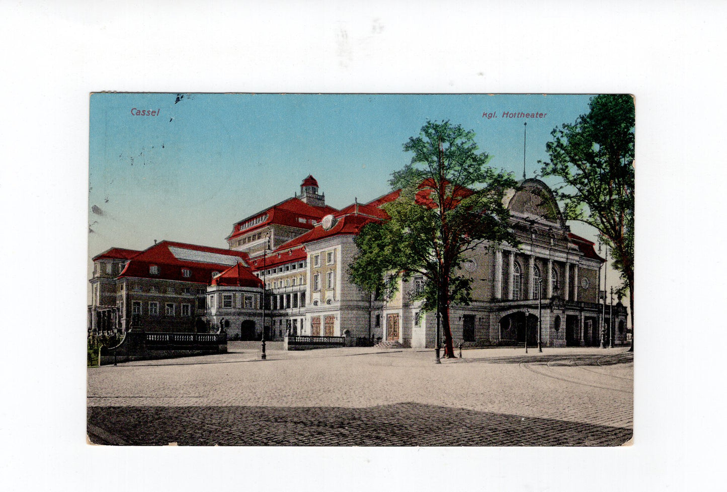 Ansichtskarte Kassel / Königliches Hoftheater - 1912