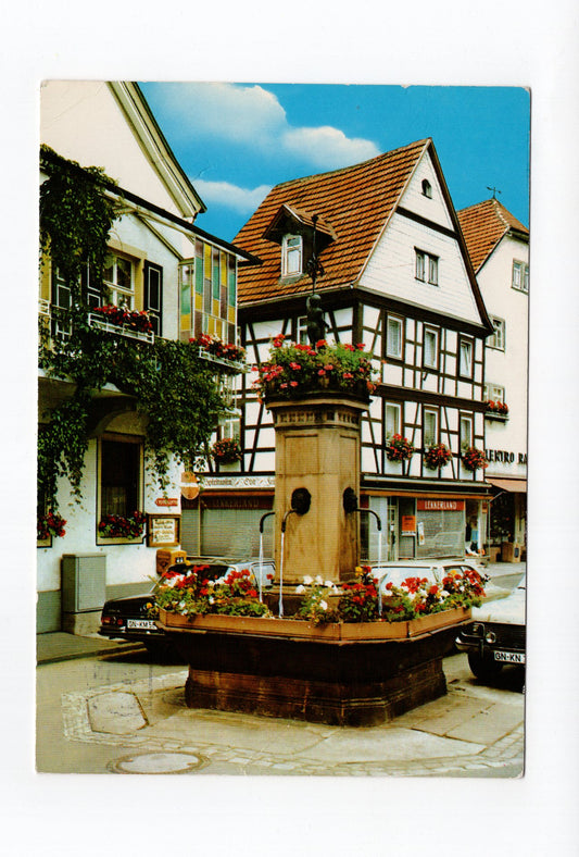 Ansichtskarte Bad Orb im Spessart / Brunnen am Marktplatz