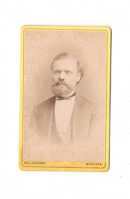 Fotografie Herrenportrait - München 1870er / CDV C1-18